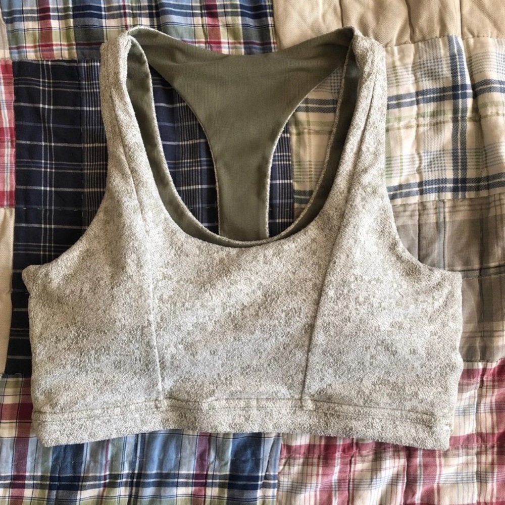 Gymshark Green Textured Bra